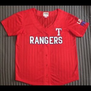 NWOT - VS Pink Texas Rangers Baseball Jersey
